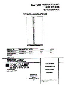 White-Westinghouse White-Westinghouse / Refrigerator - P5995344412 Cover parts for White Westinghouse Refrigerator WRS20MQRCD0 from AppliancePartsPros.com