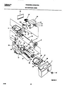 09 - Ice Container, Drive parts for Frigidaire Refrigerator WRS22WRBD1 from AppliancePartsPros.com