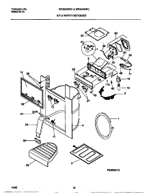 08 - Ice & Water Dispenser parts for Frigidaire Refrigerator WRS22WRCW1 from AppliancePartsPros.com