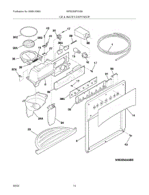 15 - Ice & Water Dispenser parts for White Westinghouse Refrigerator WRS23MF5AS8 from AppliancePartsPros.com