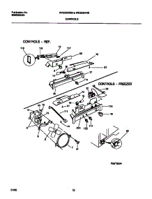 06 - Controls parts for Frigidaire Refrigerator WRS22WRBW1 from AppliancePartsPros.com