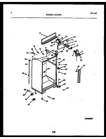 03 - Cabinet Parts parts for Frigidaire Refrigerator RT216TCD0 from AppliancePartsPros.com
