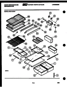 04 - Shelves And Supports parts for Frigidaire Refrigerator RT217JCW2 from AppliancePartsPros.com