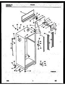 03 - Cabinet Parts parts for Frigidaire Refrigerator RT219PCD1 from AppliancePartsPros.com