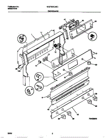 02 - Backguard parts for Frigidaire Range WGF353CASC from AppliancePartsPros.com