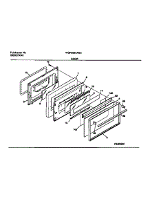 06 - Door parts for Frigidaire Range WGF353CASC from AppliancePartsPros.com