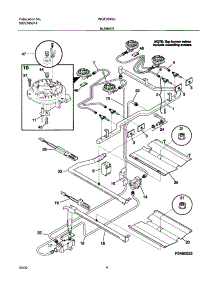 05 - Burner parts for White Westinghouse Range WGF354BJWA from AppliancePartsPros.com