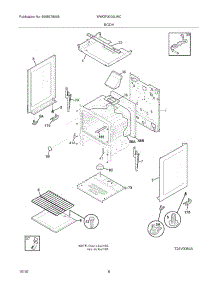 07 - Body parts for White Westinghouse Range WWGF3000LWC from AppliancePartsPros.com
