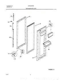 05 - Refrigerator Door parts for White Westinghouse Refrigerator WRS26MZRHD1 from AppliancePartsPros.com