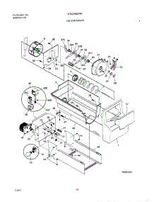 17 - Ice Container parts for White Westinghouse Refrigerator WRS26MZRHD0 from AppliancePartsPros.com