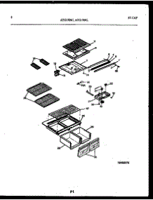 05 - Shelves And Supports parts for Frigidaire Refrigerator ATG170NCW2 from AppliancePartsPros.com