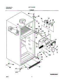 05 - Cabinet parts for White Westinghouse Refrigerator WRT15A0AW0 from AppliancePartsPros.com