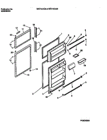 02 - Door Section parts for Frigidaire Refrigerator WRT15CGAZ1 from AppliancePartsPros.com
