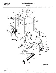 04 - Cabinet parts for Frigidaire Refrigerator WRS24WRCD1 from AppliancePartsPros.com