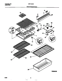 04 - Shelves / Controls parts for Frigidaire Refrigerator WRT16CGCY3 from AppliancePartsPros.com