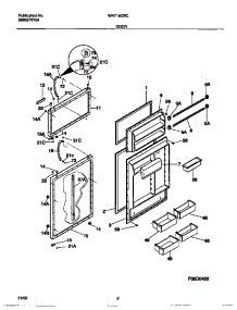02 - Door parts for Frigidaire Refrigerator WRT16QRCD1 from AppliancePartsPros.com