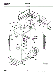03 - Cabinet parts for Frigidaire Refrigerator WRT16JRCW2 from AppliancePartsPros.com