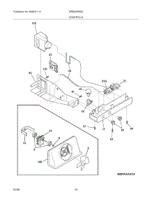 11 - Controls parts for White Westinghouse Refrigerator WRS23MW3AQE from AppliancePartsPros.com