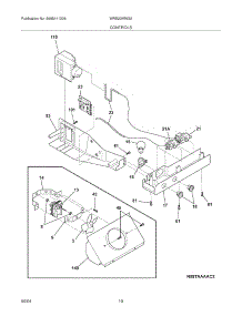 11 - Controls parts for White Westinghouse Refrigerator WRS23MW3AWA from AppliancePartsPros.com