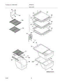 09 - Shelves parts for White Westinghouse Refrigerator WRS6W1EW0 from AppliancePartsPros.com