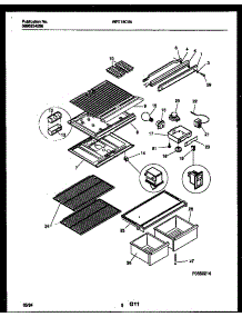 05 - Shelves And Supports parts for Frigidaire Refrigerator WRT18CVAW1 from AppliancePartsPros.com