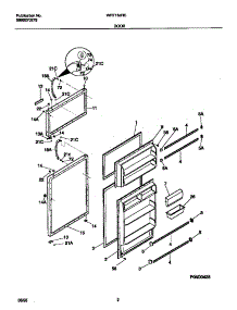 02 - Door parts for Frigidaire Refrigerator WRT16JRCD0 from AppliancePartsPros.com