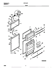 02 - Door parts for Frigidaire Refrigerator WRT16JRCD2 from AppliancePartsPros.com