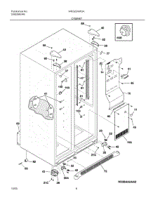 07 - Cabinet parts for White Westinghouse Refrigerator WRS23MW3AW8 from AppliancePartsPros.com