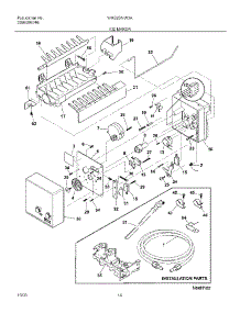 19 - Ice Maker parts for White Westinghouse Refrigerator WRS23MW3AW8 from AppliancePartsPros.com