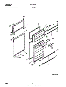 02 - Door parts for Frigidaire Refrigerator WRT13CGBW3 from AppliancePartsPros.com