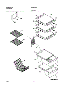 09 - Shelves parts for White Westinghouse Refrigerator WRS23W0AW1 from AppliancePartsPros.com