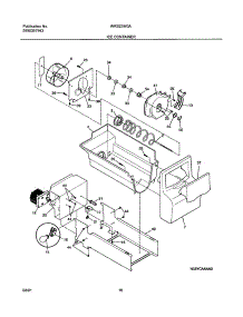 17 - Ice Container parts for White Westinghouse Refrigerator WRS23W0AW1 from AppliancePartsPros.com