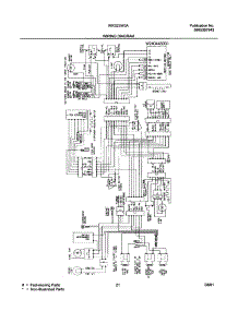 21 - Wiring Diagram parts for White Westinghouse Refrigerator WRS23W0AW1 from AppliancePartsPros.com