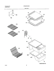 09 - Shelves parts for White Westinghouse Refrigerator WRS23W0AW8 from AppliancePartsPros.com