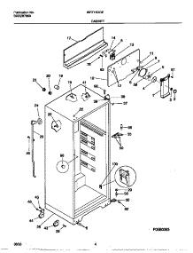 03 - Cabinet parts for Frigidaire Refrigerator WRT16DGEZ0 from AppliancePartsPros.com