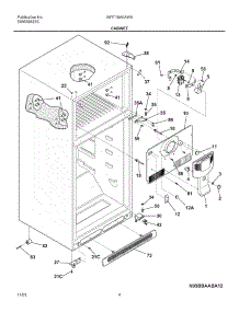 05 - Cabinet parts for White Westinghouse Refrigerator WRT18A0AW8 from AppliancePartsPros.com