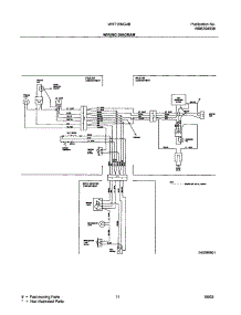 11 - Wiring Diagram parts for White Westinghouse Refrigerator WRT15MG4BQ0 from AppliancePartsPros.com