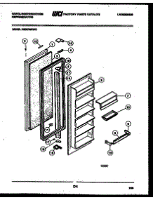 03 - Refrigerator Door Parts parts for Frigidaire Refrigerator RS227MCH0 from AppliancePartsPros.com