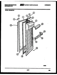 03 - Refrigerator Door Parts parts for Frigidaire Refrigerator RS249MCH0 from AppliancePartsPros.com