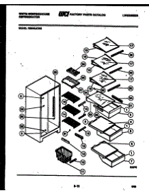 05 - Shelves And Supports parts for Frigidaire Refrigerator RS249JCV2 from AppliancePartsPros.com