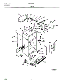 03 - Cabinet parts for Frigidaire Refrigerator WRT22RRCW0 from AppliancePartsPros.com