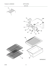07 - Shelves parts for White Westinghouse Refrigerator WWTR1502KW3 from AppliancePartsPros.com
