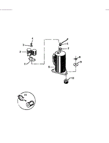 05 - Compressor parts for Frigidaire Air Conditioner AC064J7A1 from AppliancePartsPros.com