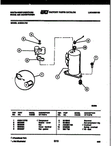 05 - Compressor Parts parts for Frigidaire Air Conditioner AC064L7A2 from AppliancePartsPros.com