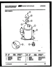 05 - Compressor Parts parts for Frigidaire Air Conditioner AC082N7A1 from AppliancePartsPros.com