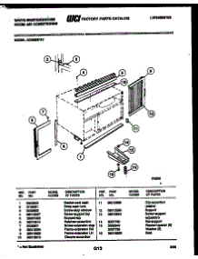 06 - Cabinet And Installation Parts parts for Frigidaire Air Conditioner AC082N7A1 from AppliancePartsPros.com