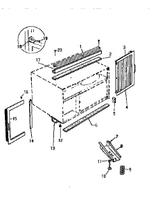 07 - Window Mounting parts for Frigidaire Air Conditioner AC056H7A1 from AppliancePartsPros.com