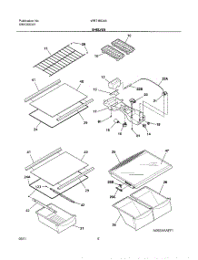 07 - Shelves parts for White Westinghouse Refrigerator WRT18G4AQ2 from AppliancePartsPros.com