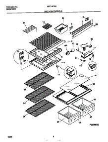 04 - Shelves / Controls parts for Frigidaire Refrigerator WRT18FGCD2 from AppliancePartsPros.com