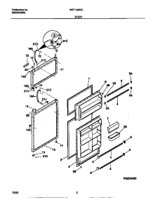02 - Door parts for Frigidaire Refrigerator WRT18NRCD1 from AppliancePartsPros.com